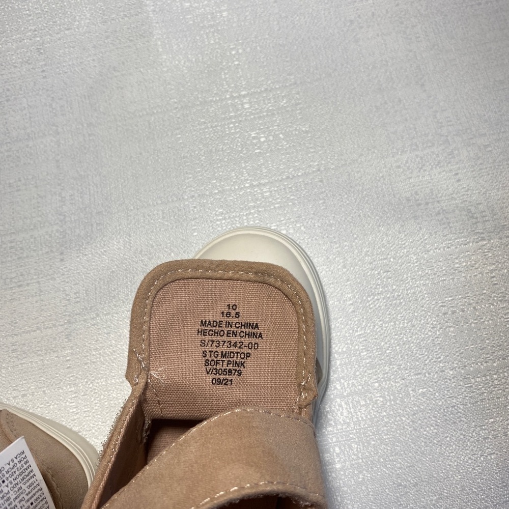 OLD NAVY Mid-Top Pink Sneakers for Toddler Size 10 - Picture 6 of 6